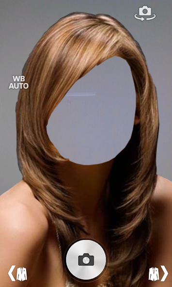 Woman hair style photo montage