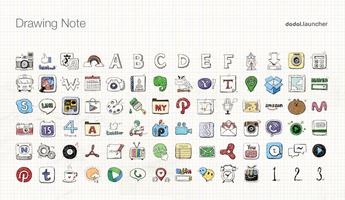 DrawingNote LINELauncher theme