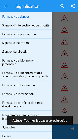 Signalisation code de la route