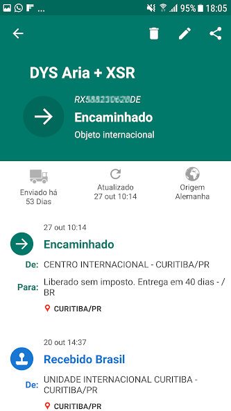 Rastreio Correios