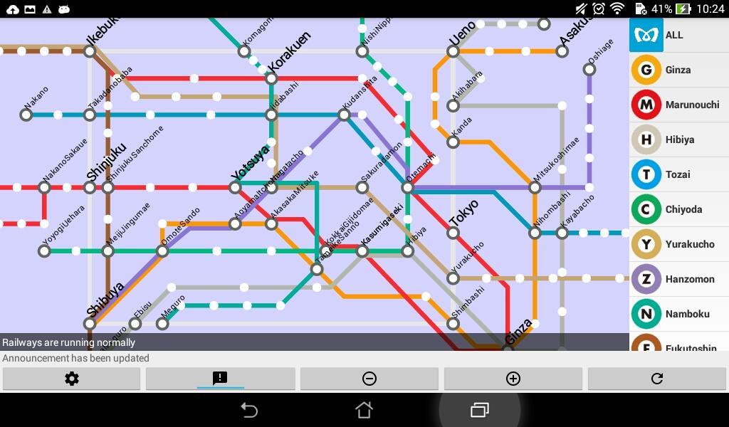 Palmtop Tokyo Subways