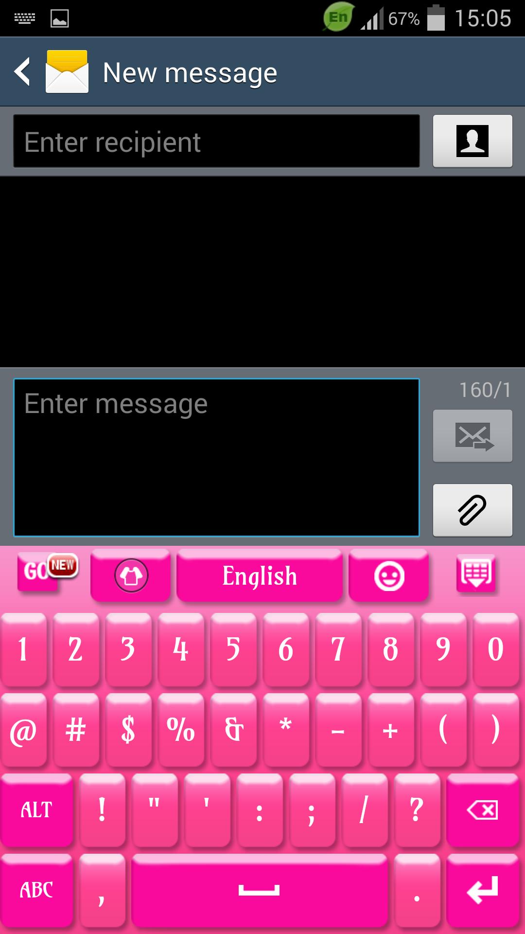 Pink Keyboard for S4