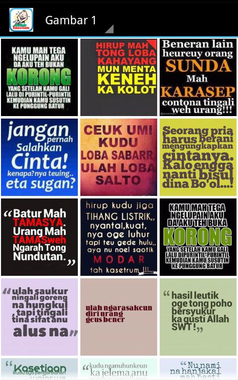 Kata Lucu Bahasa Sunda