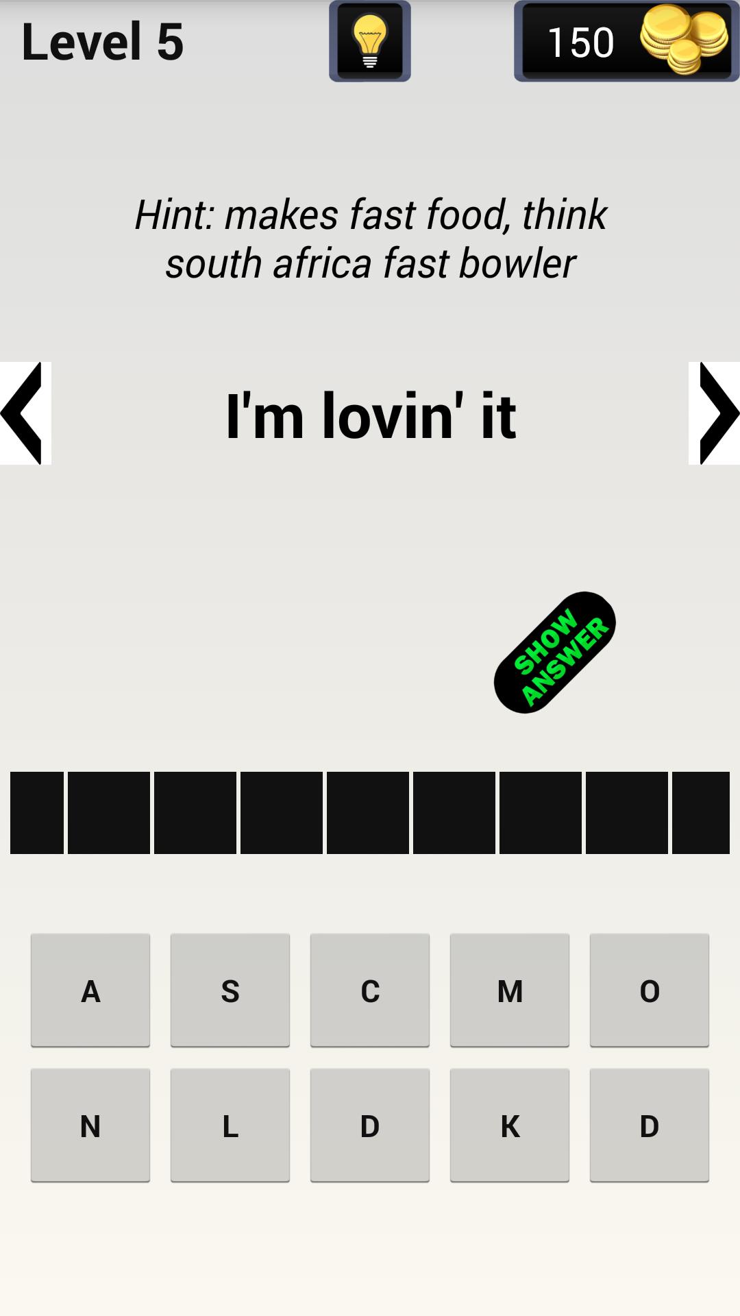Slogan Quiz
