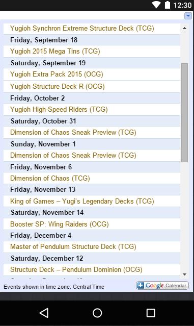 Cyber Duelist News