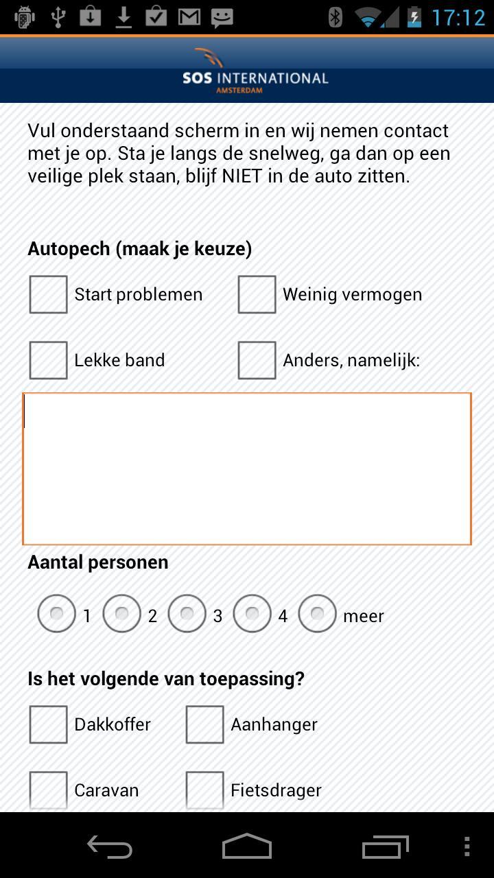 SOS op reis