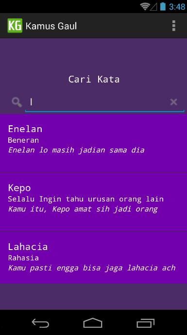 Kamus Gaul Keren