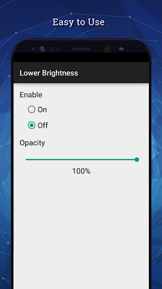 Lower Brightness