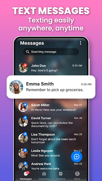 Messages: Text Messages, SMS