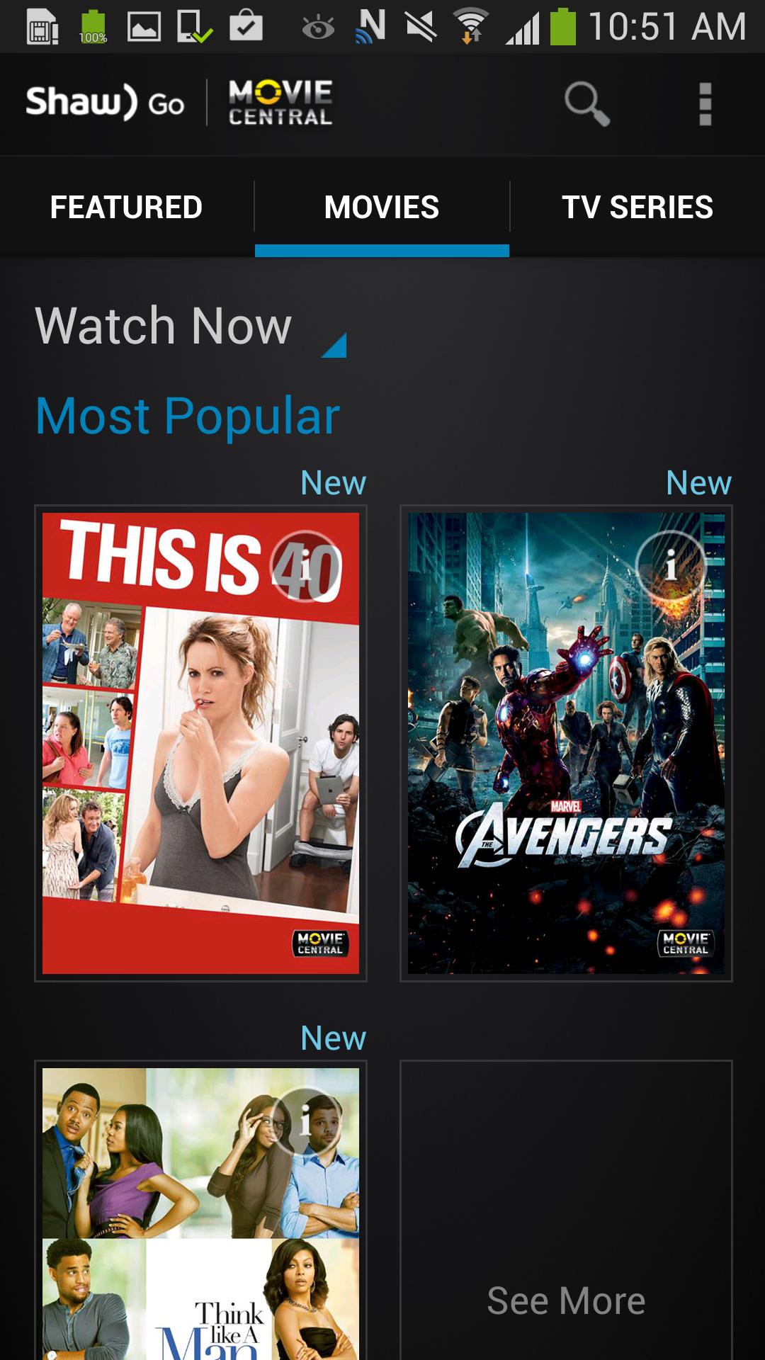 Shaw Go Movie Central
