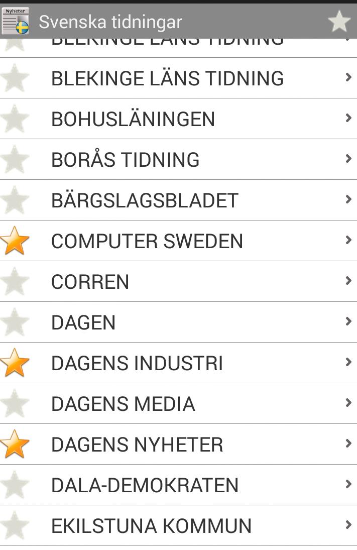 News and magazines Sweden