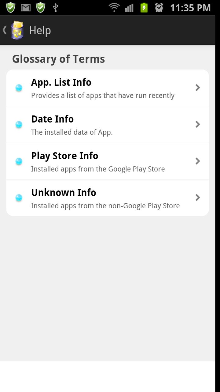 Recent App Delete