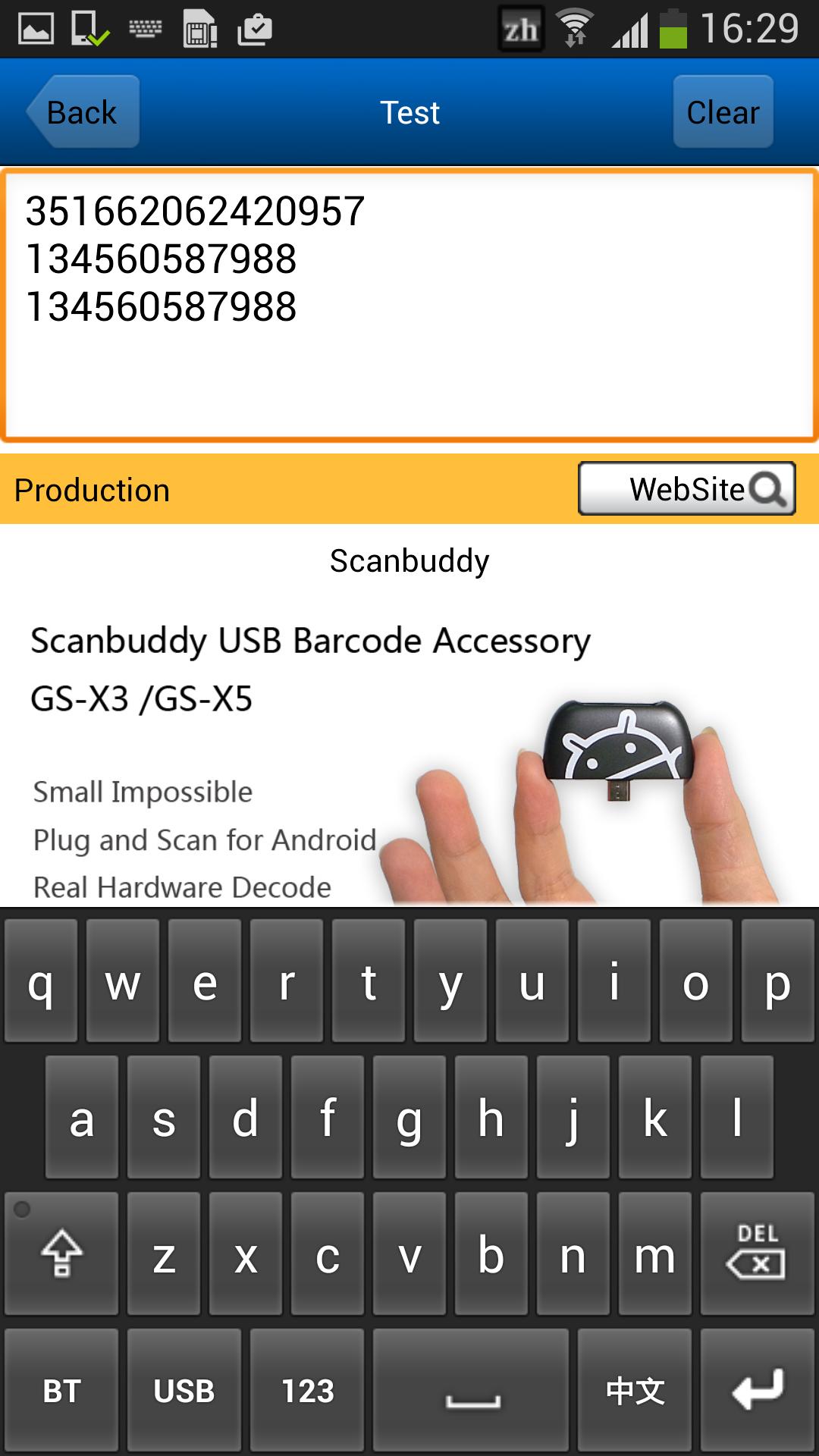 Generalscan Keyboard