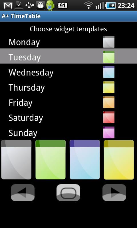 A+ Timetable