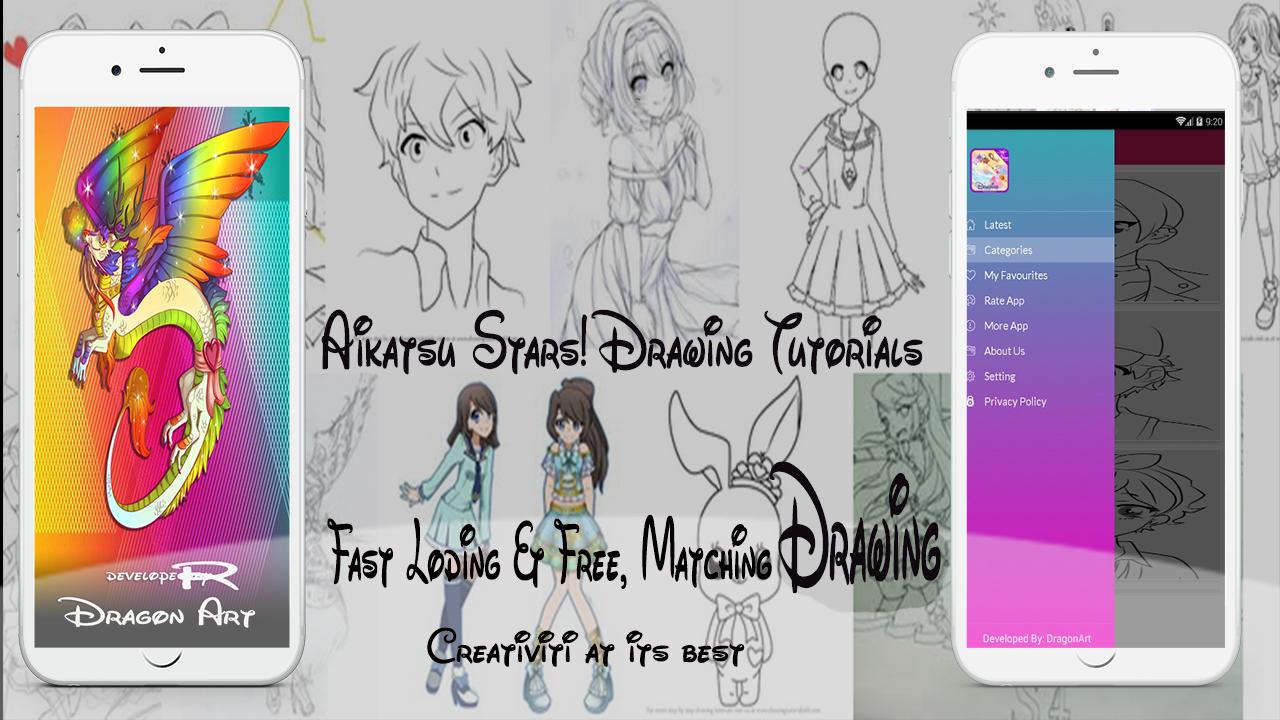 Learn How to Draw Aikatsu Stars all characters
