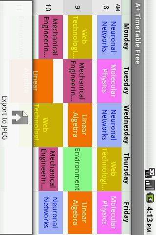A+ Timetable
