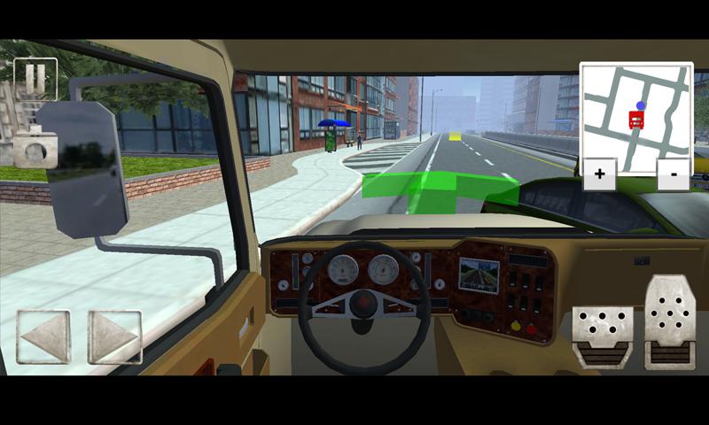 Big car transport truck 3D
