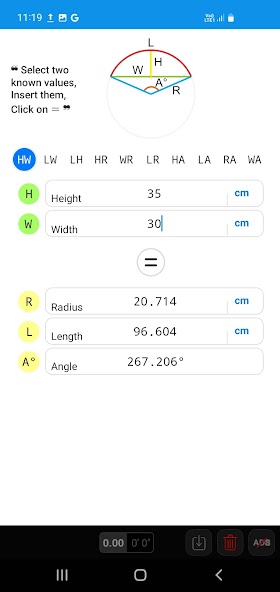 Arc Calculator