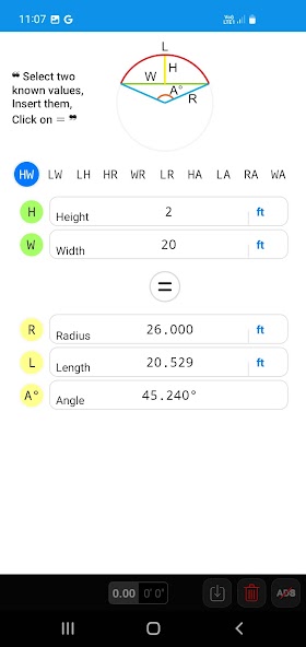 Arc Calculator
