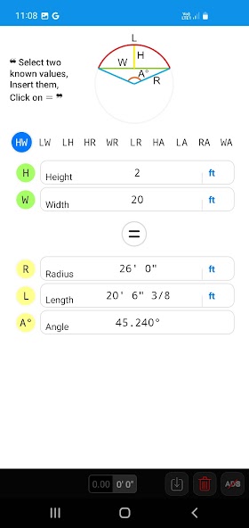 Arc Calculator