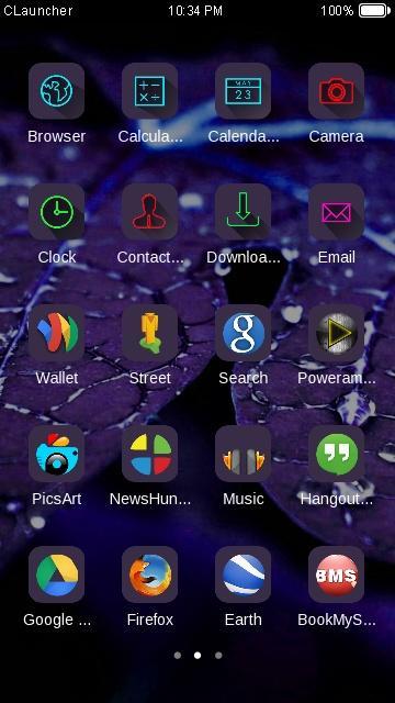 Blue Leaf Water Drop Theme HD