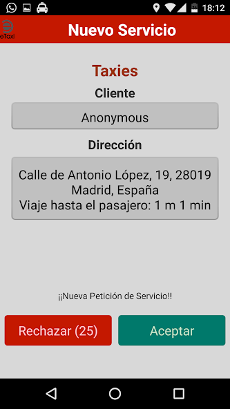 eTaxi (Driver)