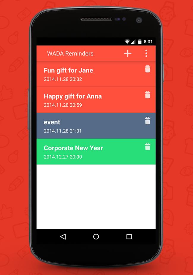WADA Free Reminders