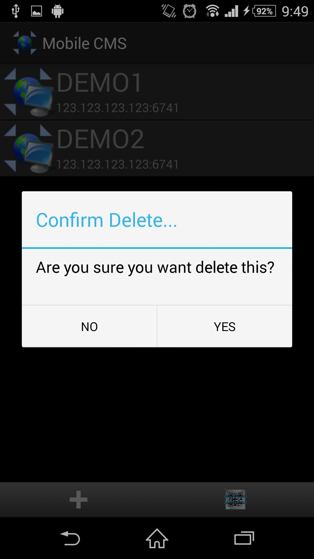 Mobile CMS