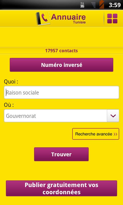 Annuaire Tunisie