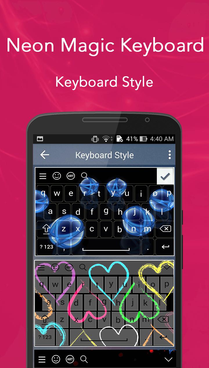 Neon Magic Keyboard