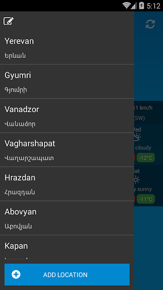 Weather Armenia