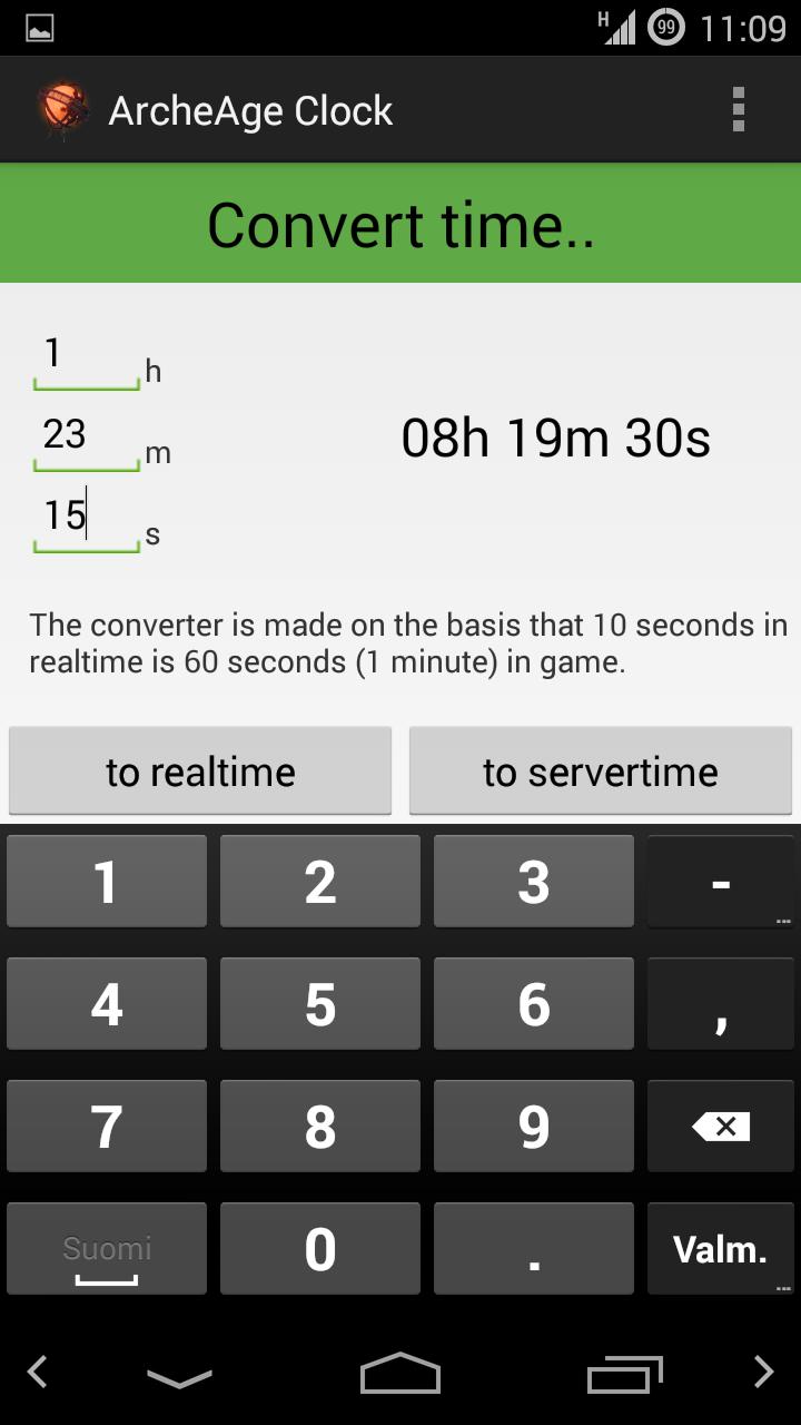 Clock for ArcheAge