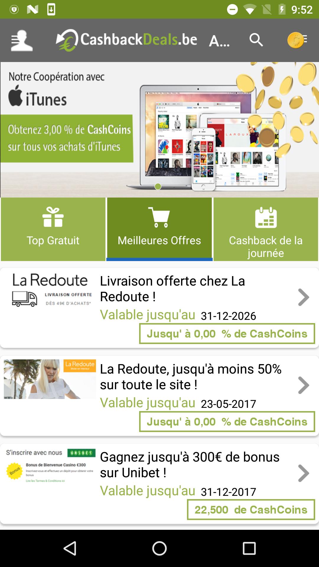 CashbackDeals.be FR