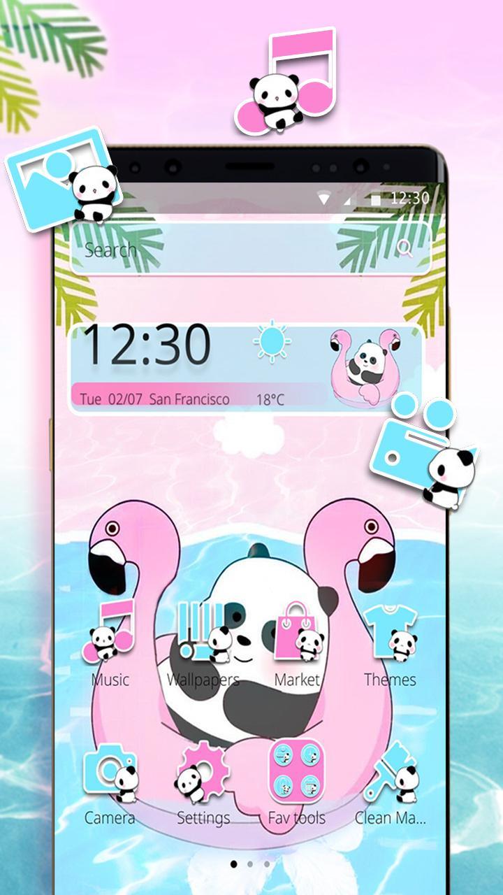 Cute Sea Cartoon Panda Theme