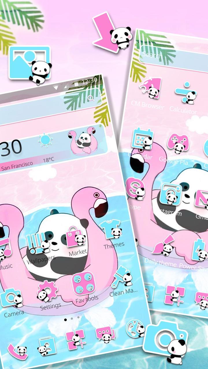 Cute Sea Cartoon Panda Theme