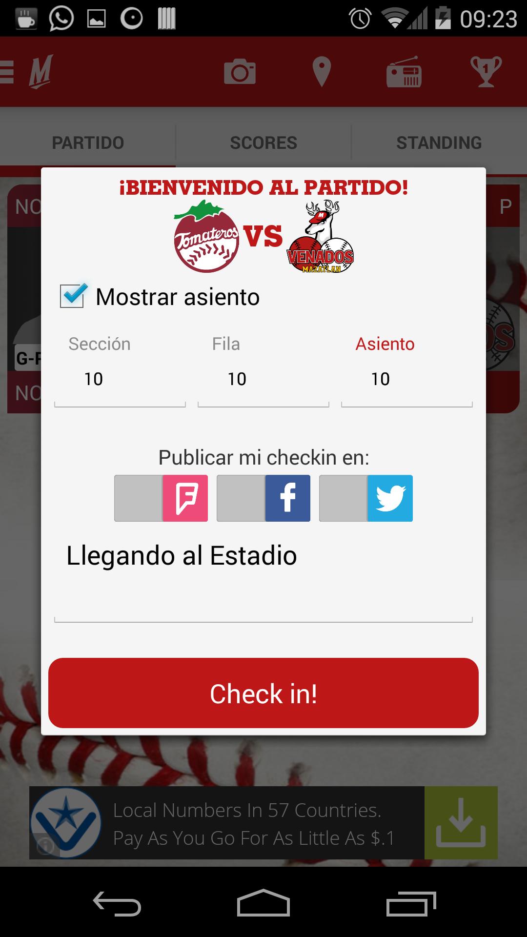 Venados Infield