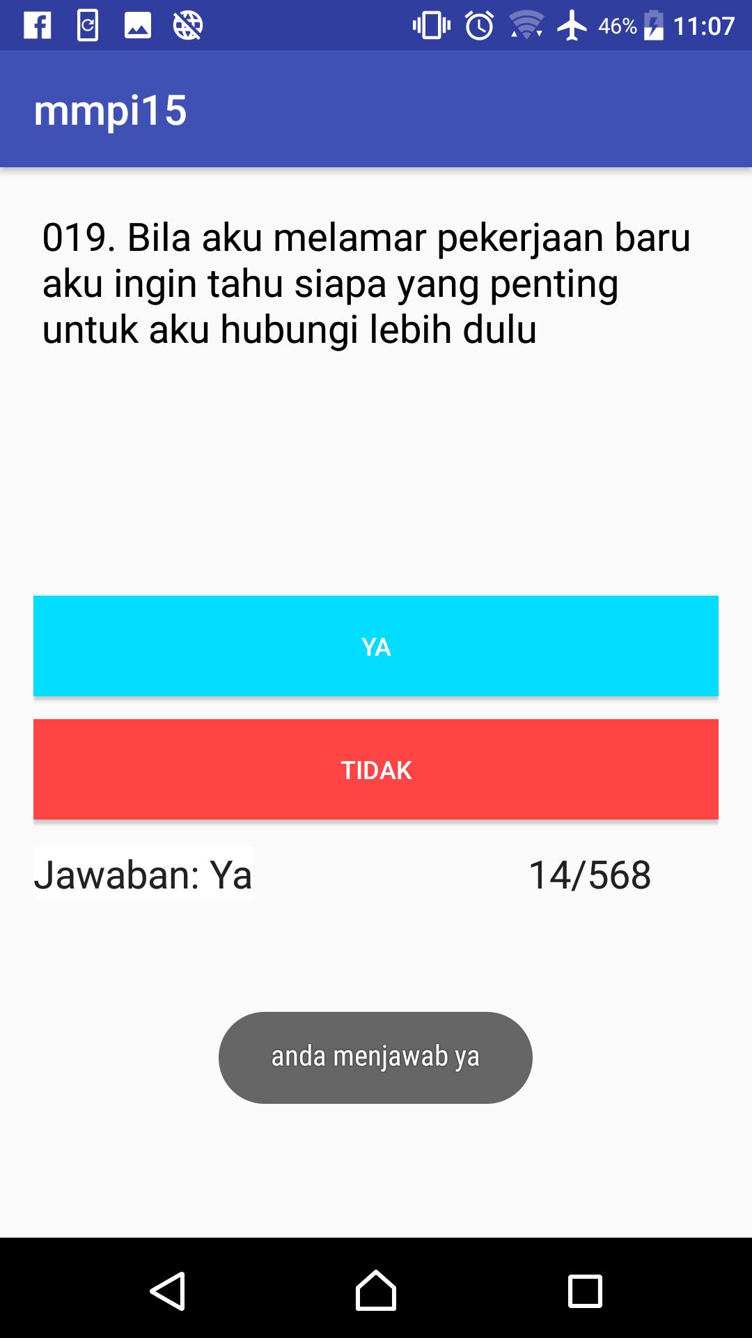 Tes Psikometri MMPI-2 (Bahasa Indonesia)