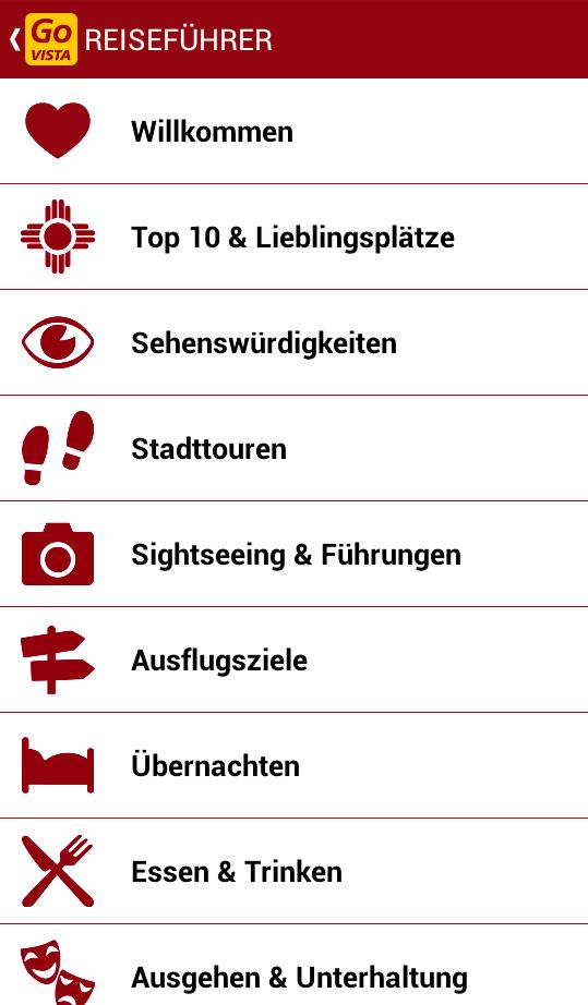 GO VISTA Reise-App