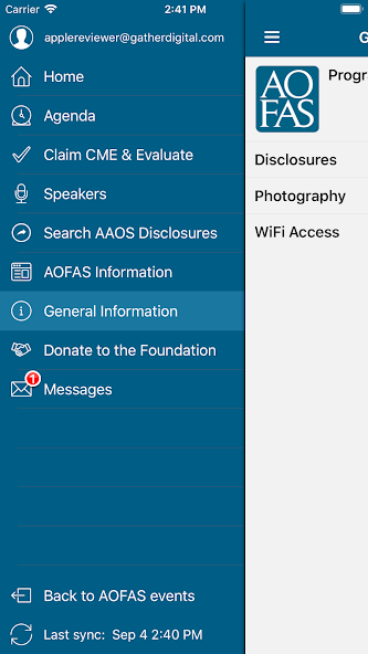 AOFAS Meetings