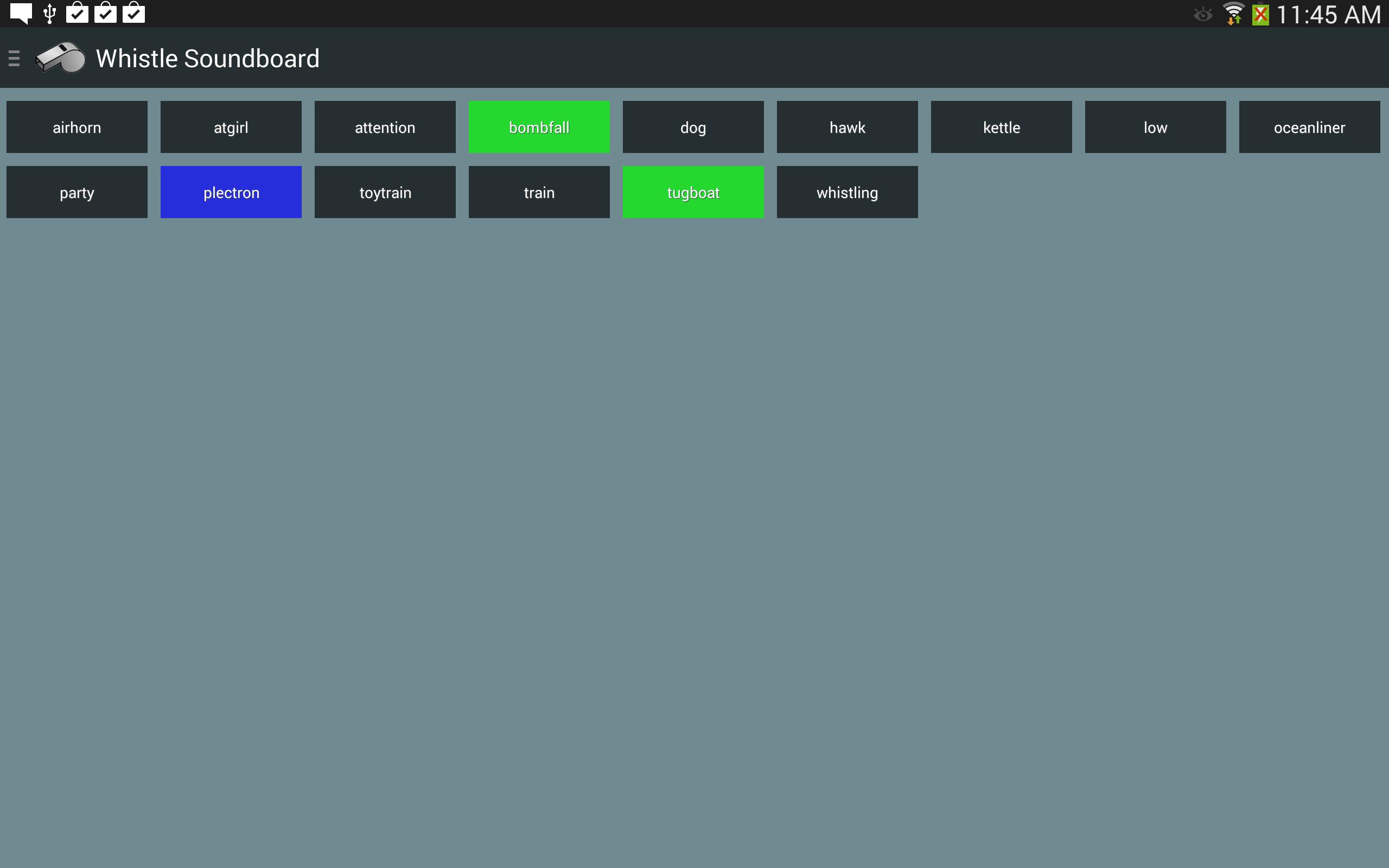 Whistle Soundboard