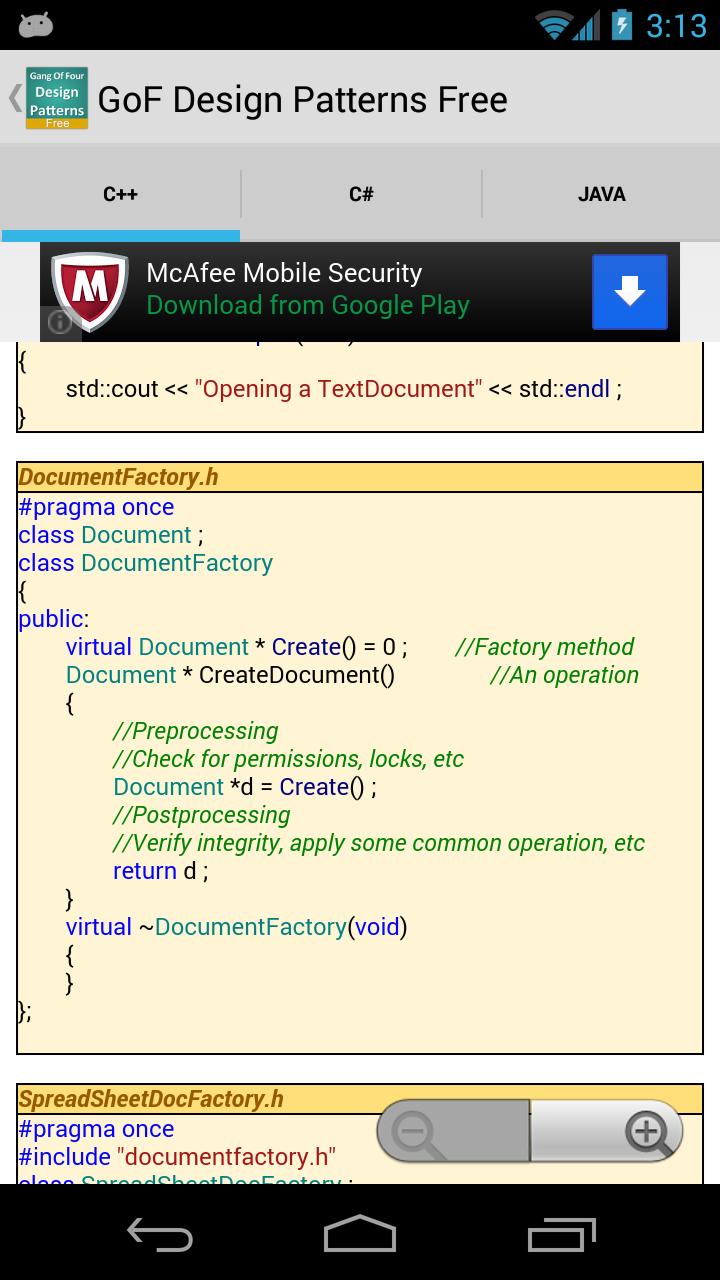 GoF Design Patterns Free