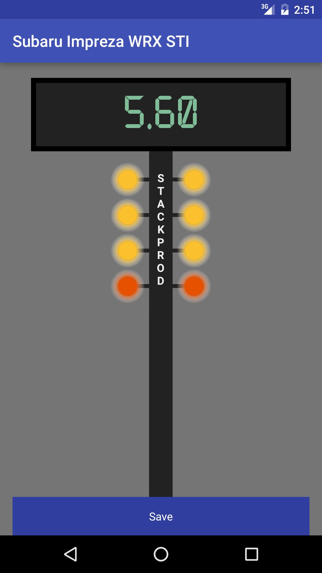 Drag stopwatch