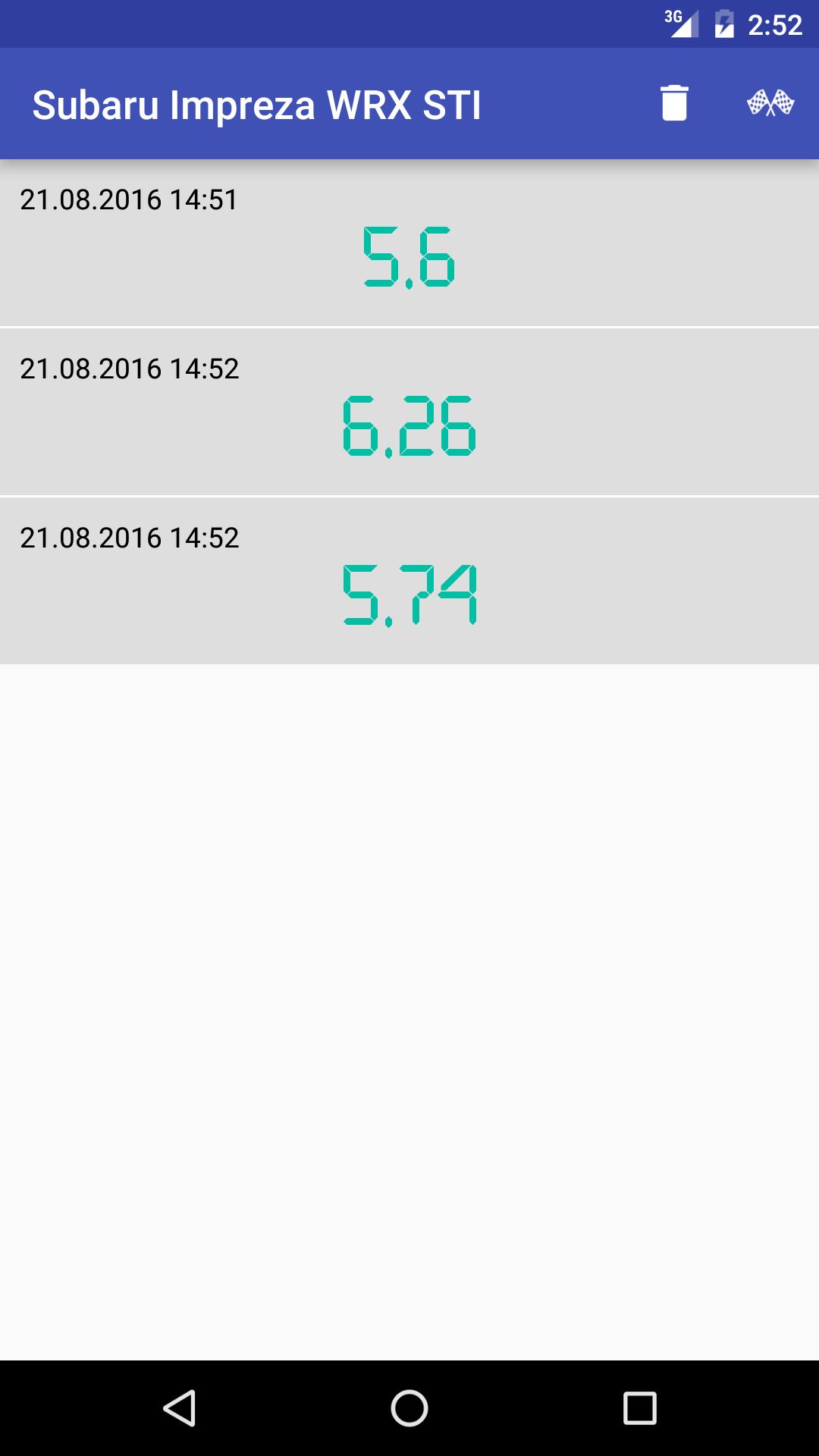 Drag stopwatch