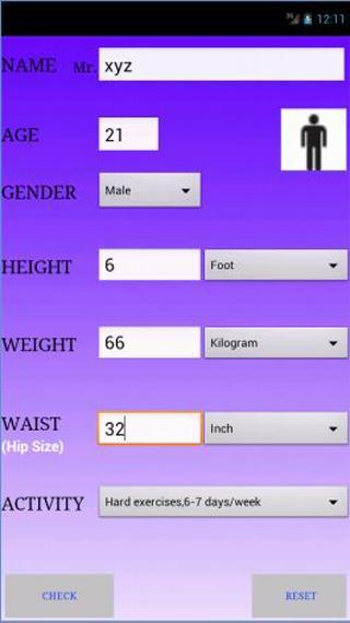 BMI Fitness Calculator