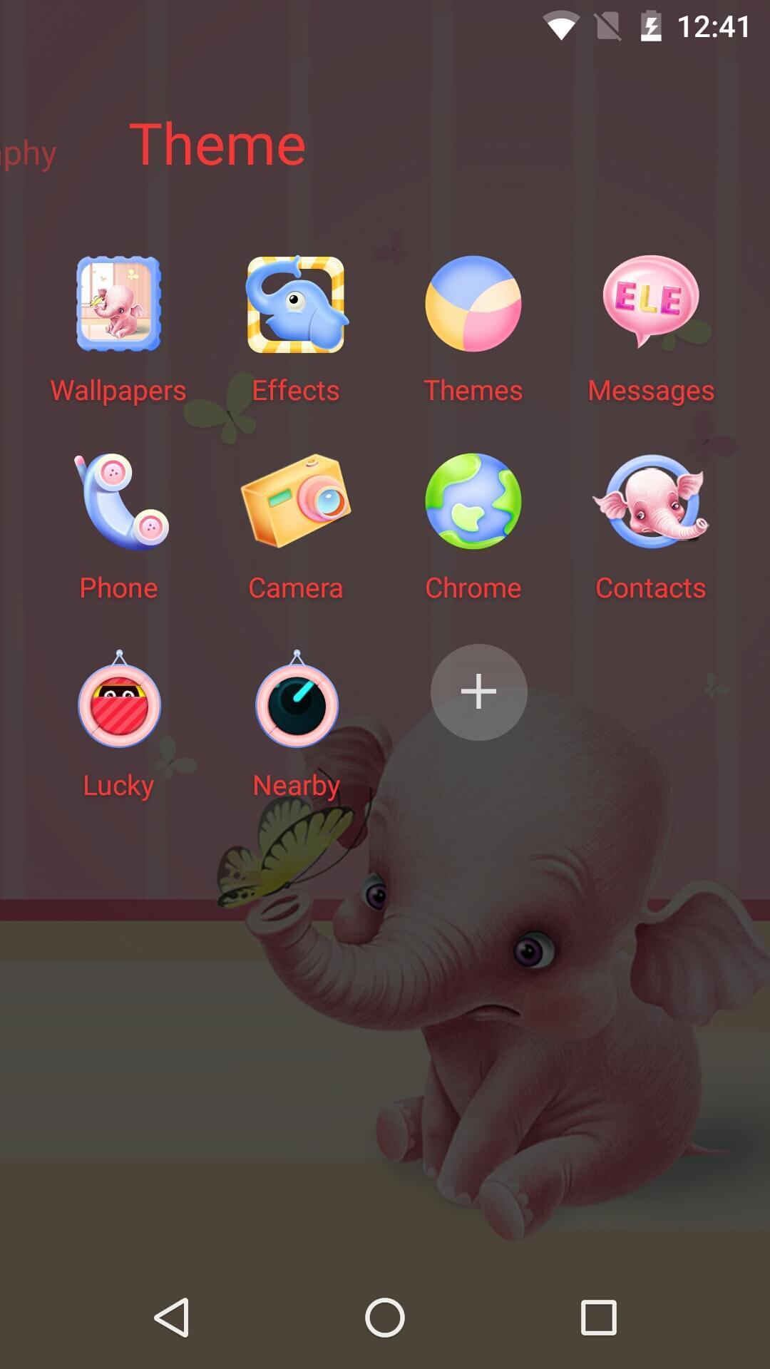 Cartoon Theme - Pink Elephant