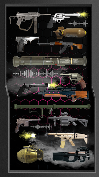 Sounds of gun shots