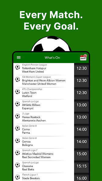 Live Football on TV