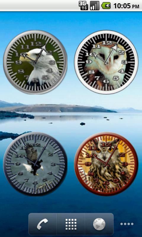 BoP 4 Horned Owl Analog Clock