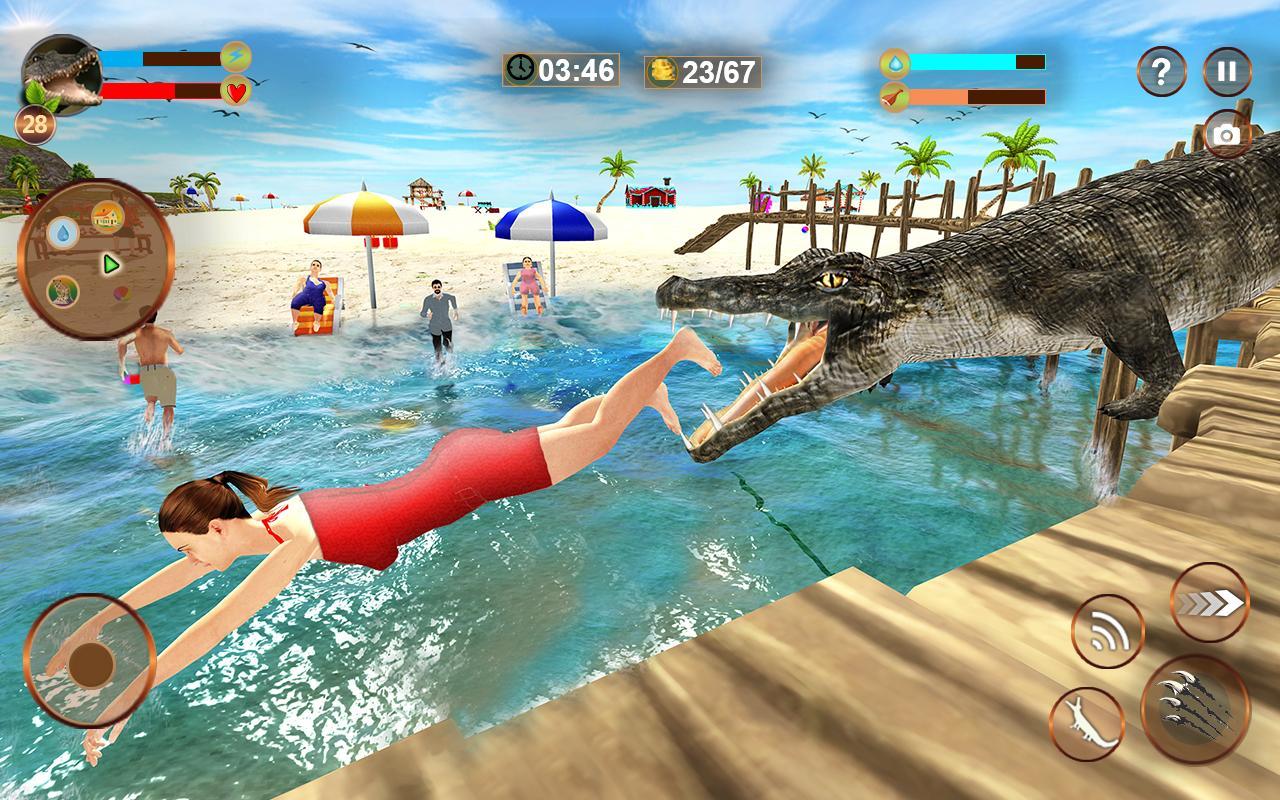 Crocodile Simulator Attack 3d