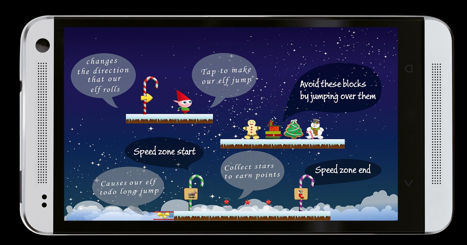 Hopping X-Mas elf